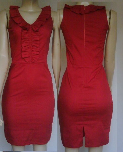 037 - Vestido com babado várias cores, estampas e tamanho.