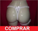 Conjunto Calcinha + persex Branca Básica