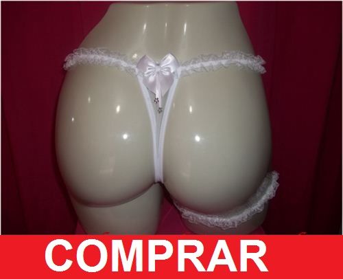 Conjunto Calcinha + persex Branca Básica