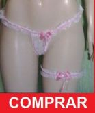 Conjunto Pink Calcinha + persex renda